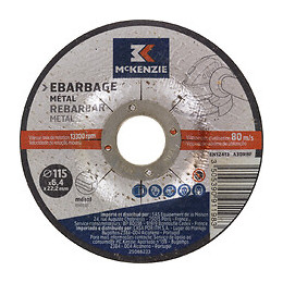 Disque à ébarber métaux d.115x6,4mm