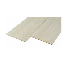 Lambris MDF 0.8x19x260cm chêne blanc