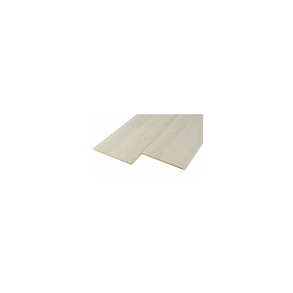 Lambris MDF 0.8x19x260cm chêne blanc
