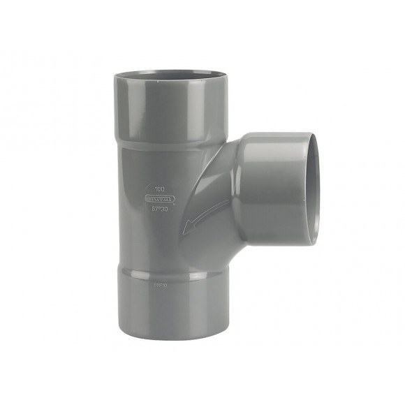 Culotte PVC évacuation bâtiment FF 87°30 DN100