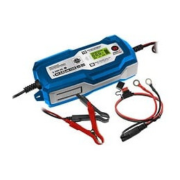 Dtools - Chargeur De Batterie Voiture Moto Avec Microprocesseur - 6v/12v - Capacité Batterie 3 Ah - 200 Ah - Bleu
