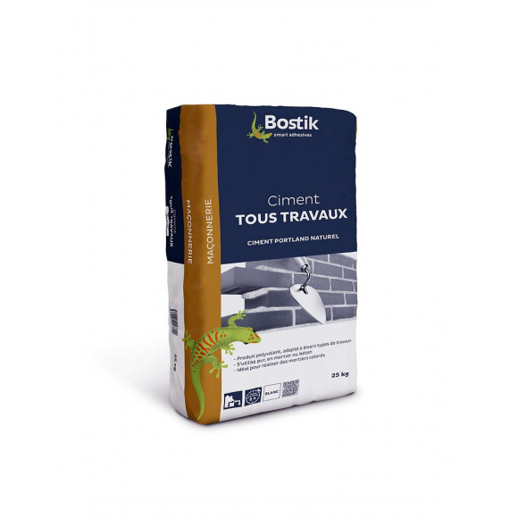 Ciment tous travau x  blanc 25kg