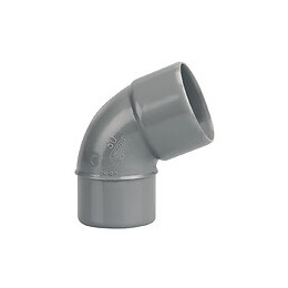 Coude PVC évacuation bâtiment MF 67°30 DN50
