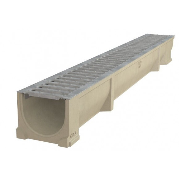 Caniveau Béton Polymère Long 1m