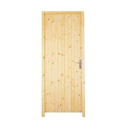 Bloc porte service pleine sapin poussant droit 205x80cm