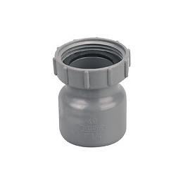 Douille femelle écrou prisonnier PVC évacuation bâtiment D40 40x49