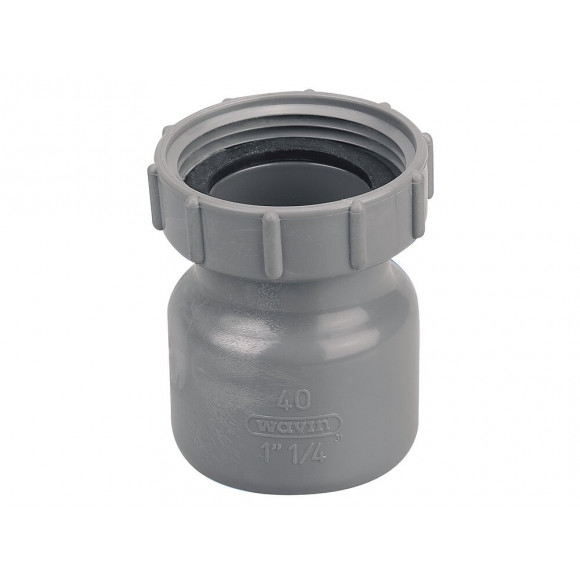 Douille femelle écrou prisonnier PVC évacuation bâtiment D40 40x49