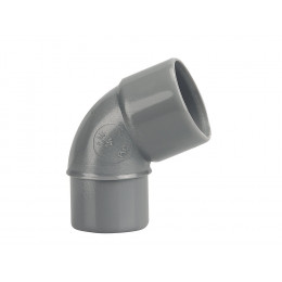 Coude PVC évacuation bâtiment MF 67°30 DN40