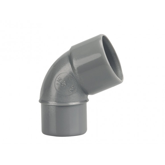 Coude PVC évacuation bâtiment MF 67°30 DN40