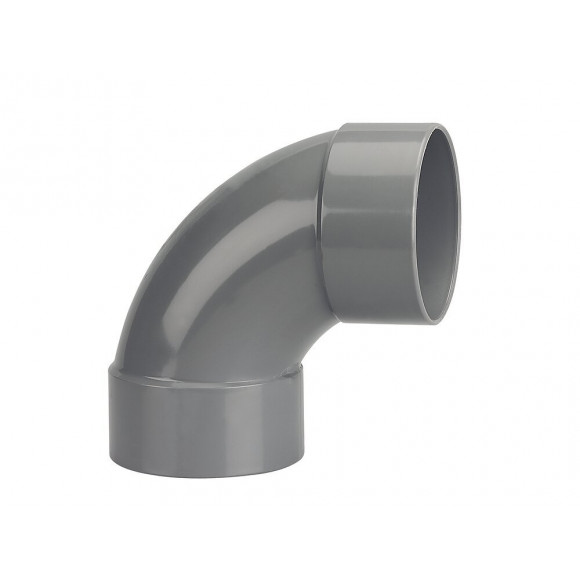 Coude PVC évacuation bâtiment FF 87°30 DN80