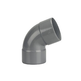 Coude PVC évacuation bâtiment FF 67°30 DN80