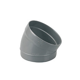 Secteur de coude PVC évacuation bâtiment MF 30° DN100