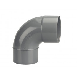 Coude PVC évacuation bâtiment MF 87°30 DN100