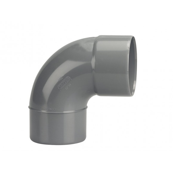 Coude PVC évacuation bâtiment MF 87°30 DN100
