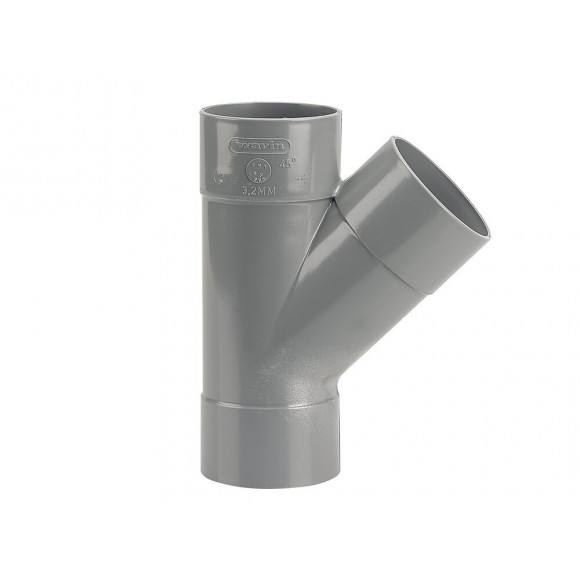 Culotte PVC évacuation bâtiment FF 45° DN80