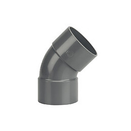 Coude PVC évacuation bâtiment FF 45° DN80