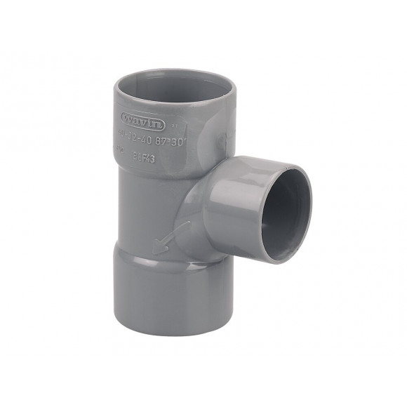 Branchement PVC évacuation bâtiment FF 87°30 DN40xDN32