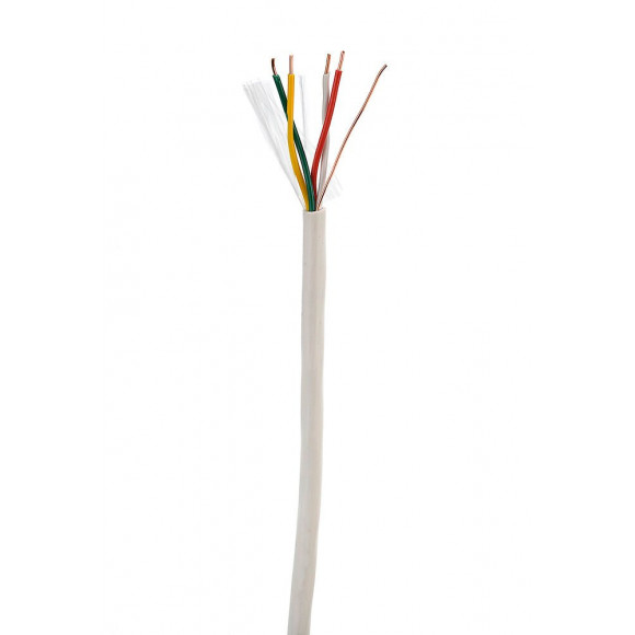 Câble portier 2 paires 0.6 mm2 ivoire à la coupe