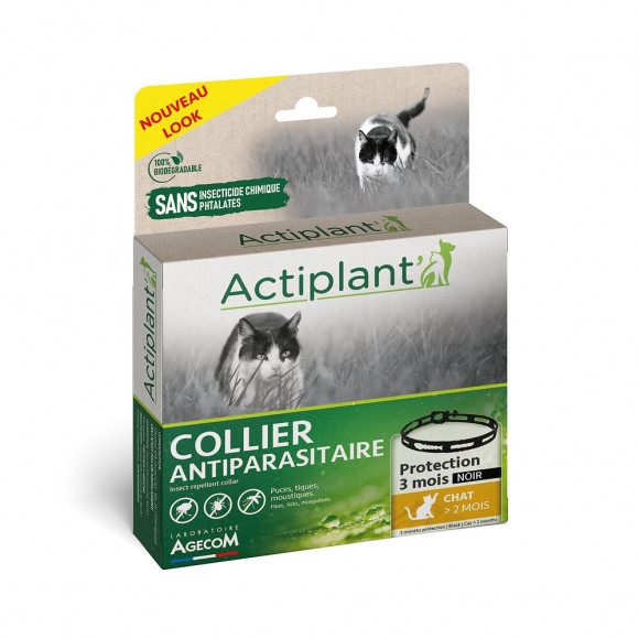 Collier antiparasitaire ""E-collier"" pour chat
