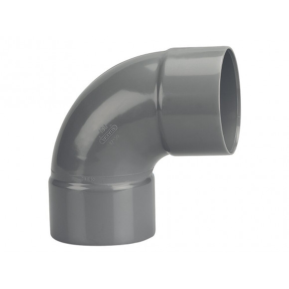 Coude PVC évacuation bâtiment FF 87°30 DN100