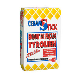 Enduit de façade tyrolien jaune pierre 25kg