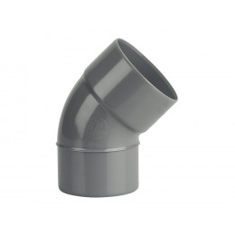 Coude PVC évacuation bâtiment MF 45° DN100