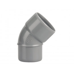 Coude PVC évacuation bâtiment MF 45° DN40