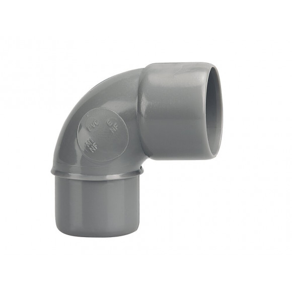 Coude PVC évacuation bâtiment MF 87°30 DN32