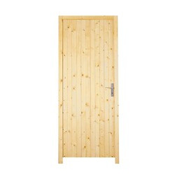 Bloc porte service pleine sapin poussant gauche 205x80cm
