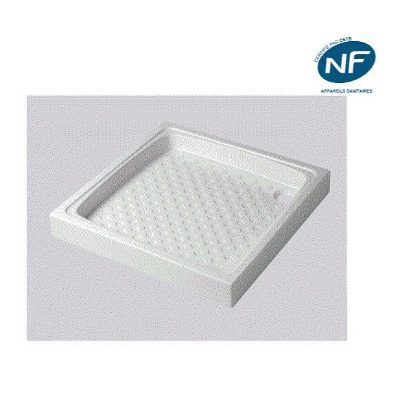 Receveur de douche 80x80cm NF