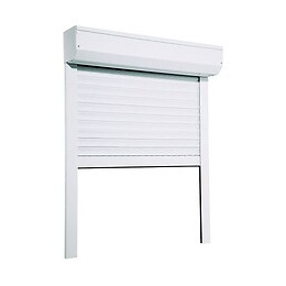 Volet roulant motorisé filaire alu Blanc 215x240cm