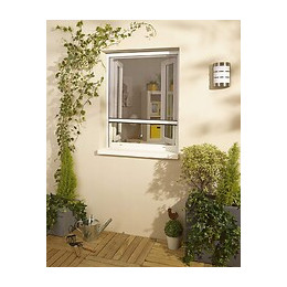 Moustiquaire enroulable recoupable PVC Blanc 150x125cm