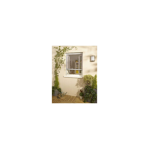 Moustiquaire enroulable recoupable PVC Blanc 150x125cm