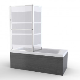 Pare baignoire relevable 138,5x105,5cm