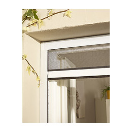 Moustiquaire enroulable recoupable PVC Blanc 100x80cm