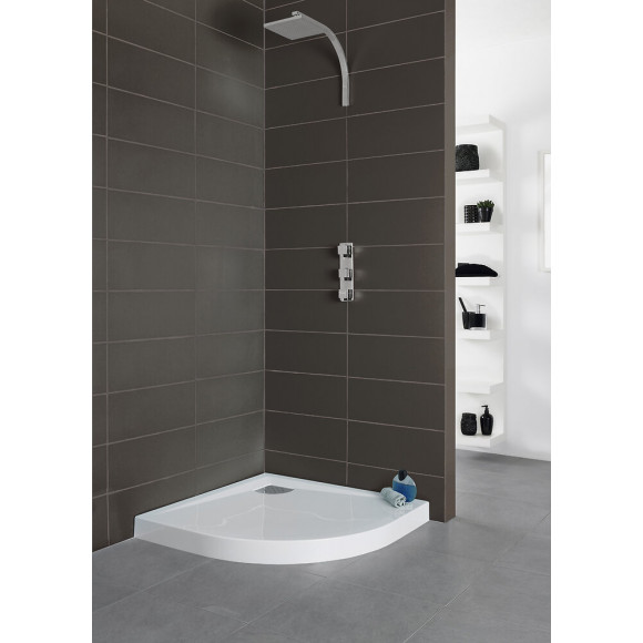 Receveur Optima 1/4R 100x100 h8.5cm