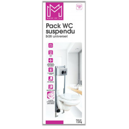 Pack wc suspendu universel