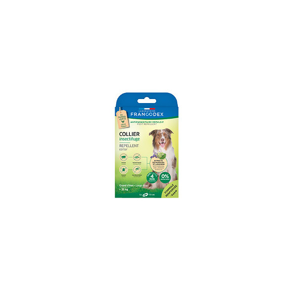 Collier insectifuge grand chien 20-40kg