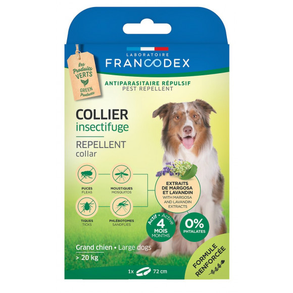 Collier insectifuge grand chien 20-40kg