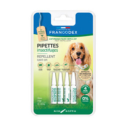 Pipettes insectifuges chien 10-20kg x4