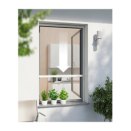 Enrouleur moustiquaire fenêtre alu blanc 100x160cm