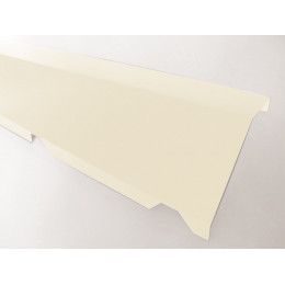Faîtière crantée sur mur acier galva 1045 210cm beige