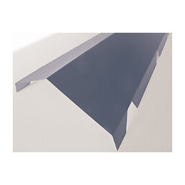 Faîtière crantée double pan acier galva 210cm bleu