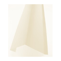 Rive sur mur acier galva 1045 210cm beige