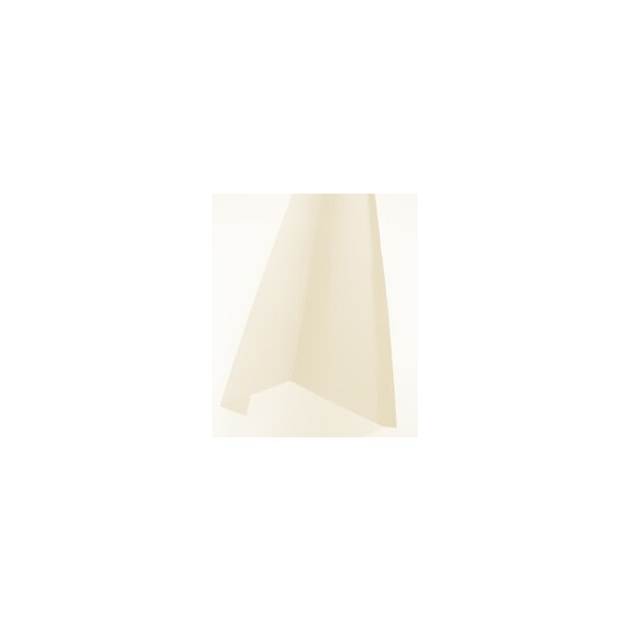 Rive sur mur acier galva 1045 210cm beige