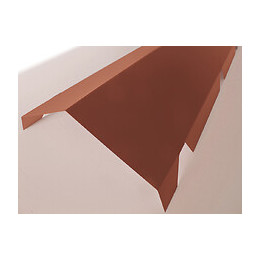 Faîtière crantée double pan acier galva 210cm rouge