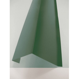 Rive sur mur acier galva 1045 210cm vert