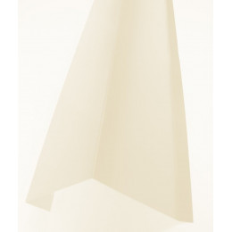 Rive sur mur acier galva 1045 210cm beige