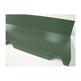 Faîtière crantée contre mur acier galva 210cm vert