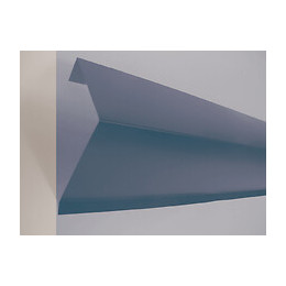 Rive sur mur acier galva 1045 210cm bleu